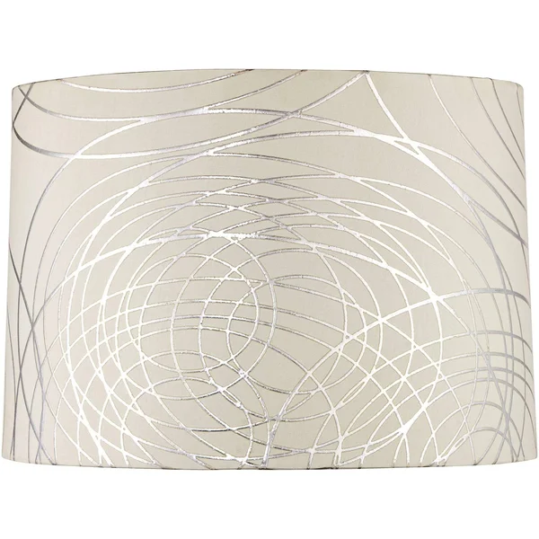 Abstract Silver Circles Stacked Crystal Spheres Table Lamp