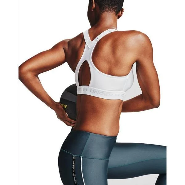 Under Armour Women's Armour High Crossback Sports Bra - White - 32c