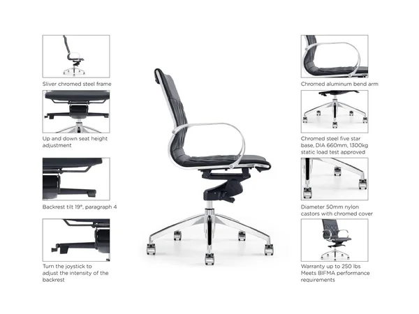 Casabianca Lider Arm Office Chair White