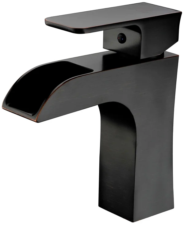 Anzzi Forza Series Single Hole Single-Handle Low-Arc Bathroom Faucet in Oil Rubbed Bronze