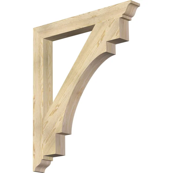 4x22W x 36x22D x 42x22H Merced Traditional Rough Sawn BRACKET - Douglas Fir
