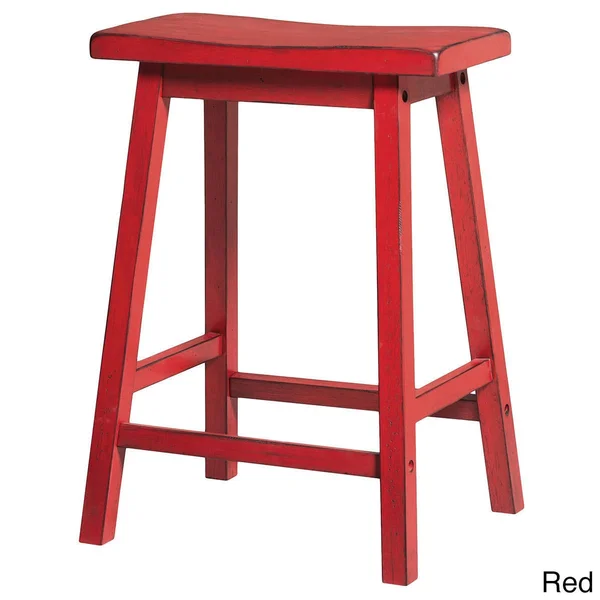 Acme Gaucho Counter-Height Stool, Antique Oak, Set of 2