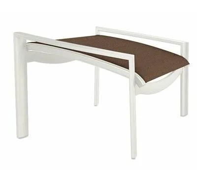 Kor Outdoor Ottoman Tropitone Frame Color: Shell - Seat Color: Rutgers