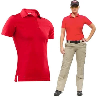 Tru-Spec Women's Short Sleeve Performance Polo Large - Orange (KRTSP-4074005)