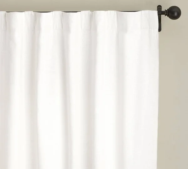 Emery Linen Blackout Curtain, 100 x 96