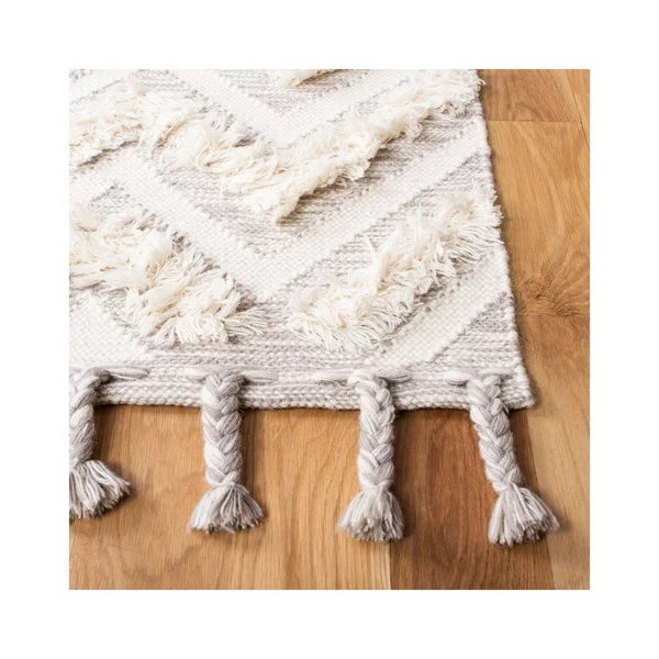 Safavieh Kenya Rug Collection KNY957A - Ivory, Grey - 3& x 5&