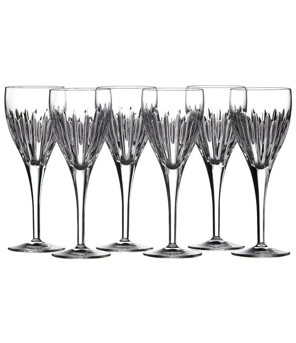Waterford Mara Crystal Wine Glasses Set of 6