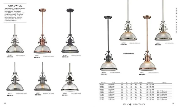 Elk Lighting 3 Light Island in Oiled Bronze 66635-3