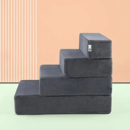 Zinus Easy Pet Stair, Grey, Large, Size: 4 Step - Large