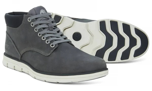 Timberland Bradstreet Chukka Leather Grey, Mens Sneakers, Size US 7.5 - Color Pewter Saddleback