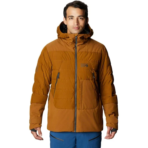 Mountain Hardwear Direct North GTX Windstopper Down Jacket - Men's Golden Brown, XL