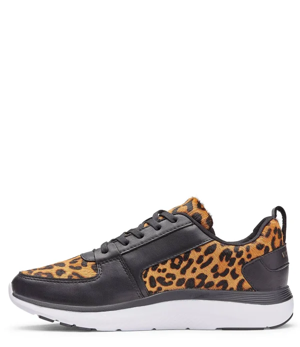 Vionic with Orthaheel Remi Leopard Women's Sneaker - Tan Size 6