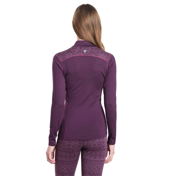 Kuhl Women's Kaskade Zip Neck (L Mulberry)