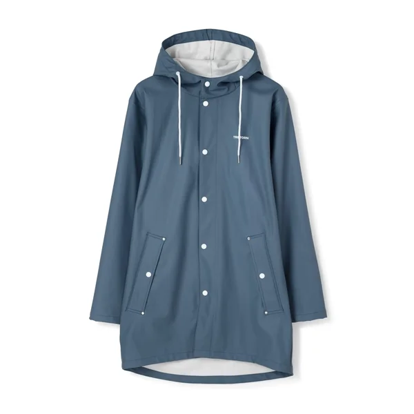 Tretorn Womens Midi Waterproof Raincoat, Stone Blue