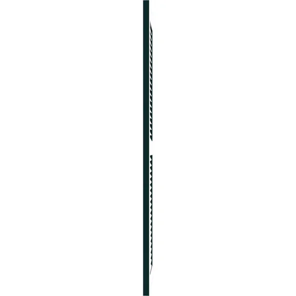 Ekena Millwork CWL18X037DGC 18x22W x 37x22H Exterior Composite Louvered Shutters (Per Pair) - Black Forest Green