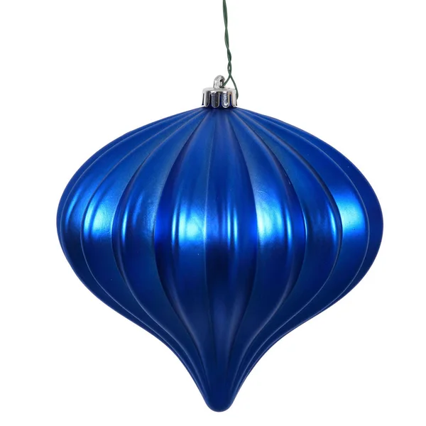 Vickerman 5.7x22 Blue Matte Onion Christmas Ornament 3 per Bag