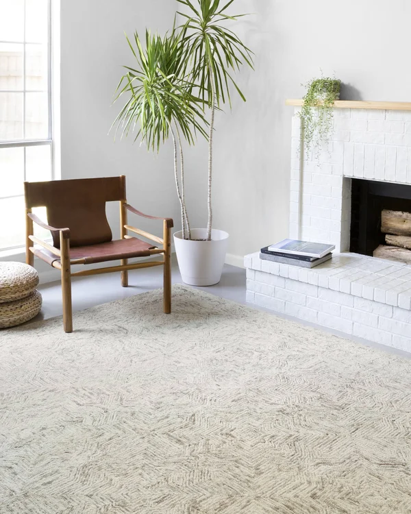 Loloi II Ziva ZV-01 Neutral Rug - 3 ft 6 in x 5 ft 6 in
