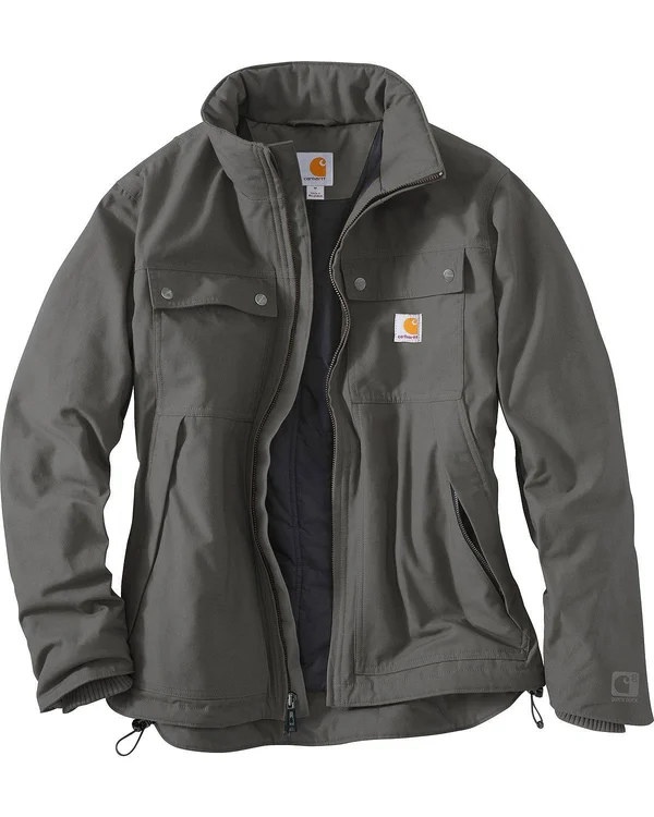 Carhartt Men's Charcoal Quick Duck Jefferson Traditional Jacket