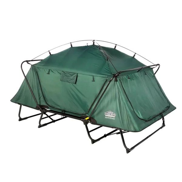 Kamp-Rite 2 Person Folding Off The Ground Camping Sleeping Bed Tent Cot (2 Pack)