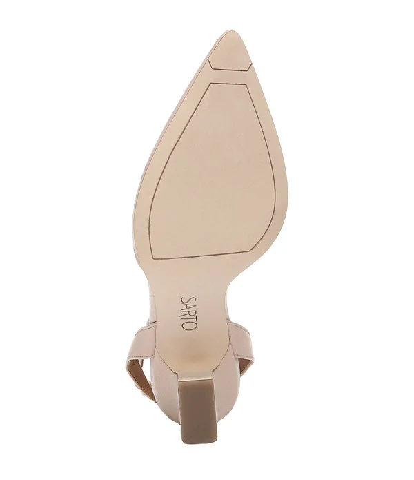 Sarto by Franco Sarto Women's Starla Ankle Strap Heel, Size: 5.5, Blush Nappa Leather