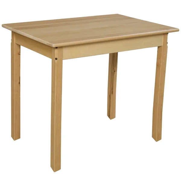 Wood Designs 24x22 x 36x22 Rectangle Hardwood Table with 29x22 Legs