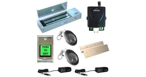 Fpc-5019-vs One Door Access Control Visionis Inswinging Door 1200lbs Electromagnetic Lock Kit with Wireless Receiver and Remote