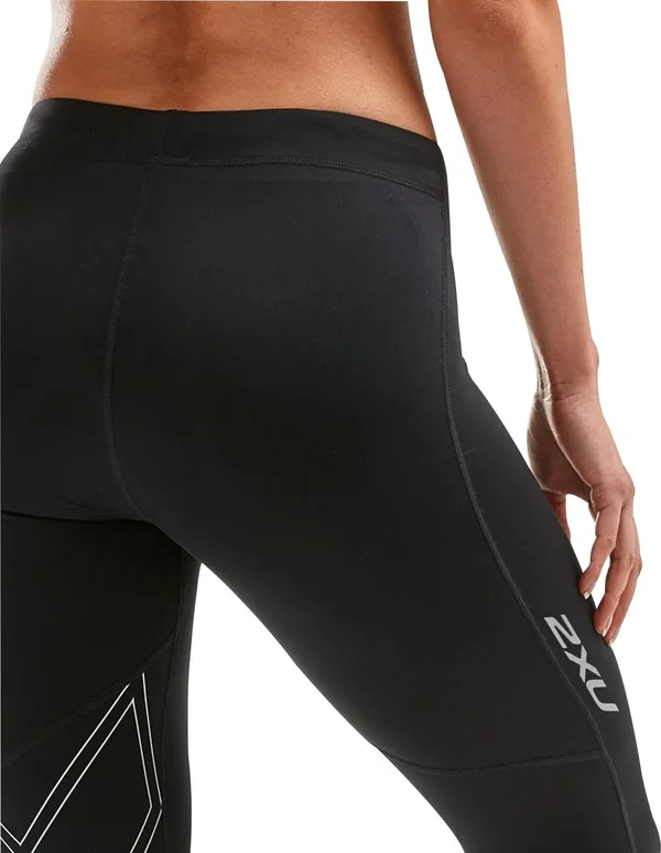 2XU Aspire Womens 3/4 Capri Compression Tights - Black-XS