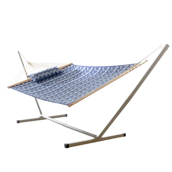 Quilted Hammock Combo with Small Stand and Pillow - Ikat