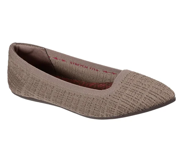 Skechers Women's Cleo Point Shoe, Mocha, 7.5