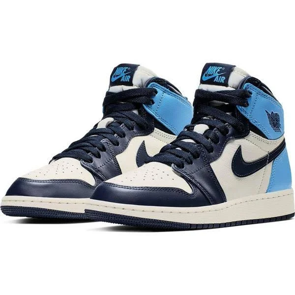 Air Jordan 1 Retro High OG GS &Obsidian& - 575441-140 - Size 4.5