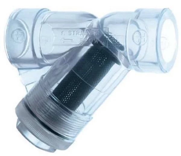 Hayward YS00050S Y-Strainer, 1/2 in, Socket, Clear PVC