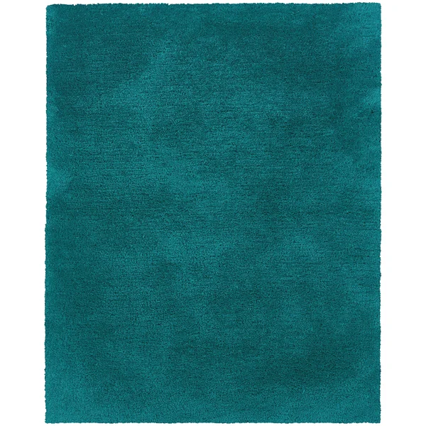Style Haven Indoor Teal Shag Area Rug - Size: 5& x 7&, Blue