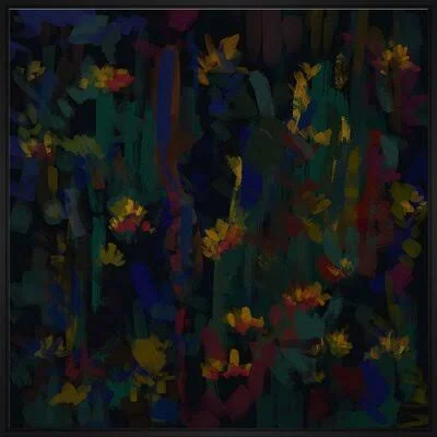 Dark Colors - Picture Frame Painting Print on Canvas JBass Grand Gallery Collection