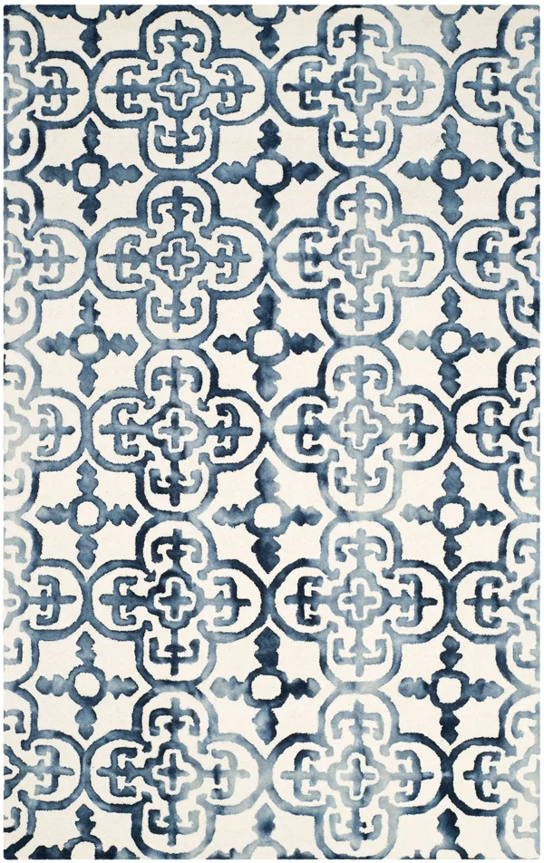 Safavieh Dip Dye Ivory & Navy 8& x 10& Rug