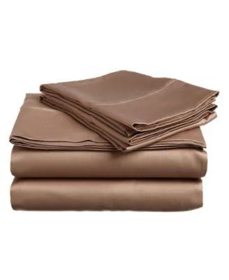 400 Thread Count Egyptian Cotton Split King Light Blue Solid Sheet Set