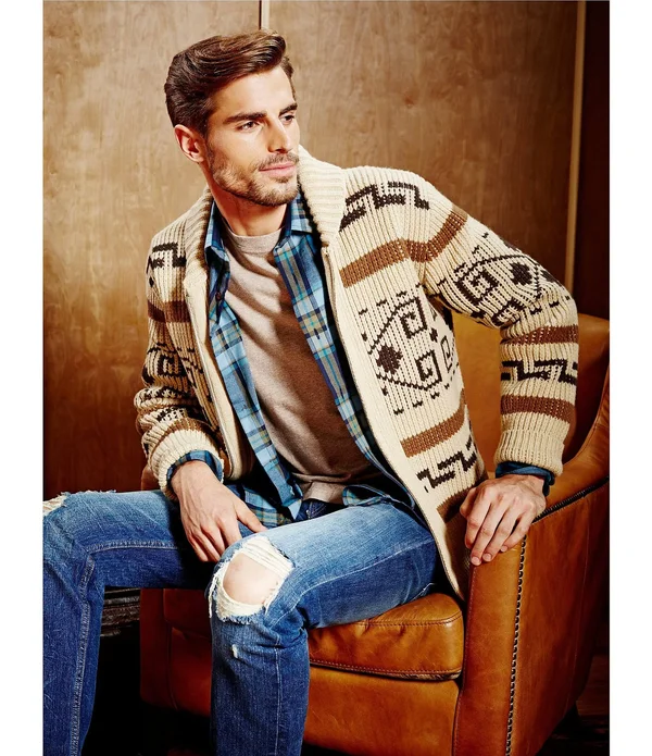 Pendleton Original Westerley Sweater - Men's Tan/Brown - M