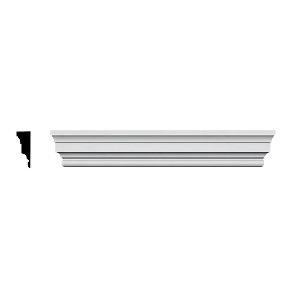Ekena Millwork CRH07X179ST 179x22 Bottom Width x 182 3/4x22 Top Width x 7 1/8x22H x 5/8x22P Stockport Crosshead
