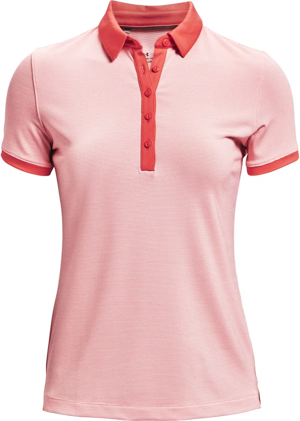 Under Armour Women's Zinger Short Sleeve Polo - Pink - Xs