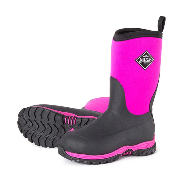 Muck Boot Kids Rugged II Pink/Black, 12