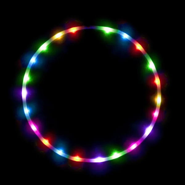 LED Hula Hoop Fully Rechargeable and Collapsable - 28 Color Strobing and Changing LED Lights - Multiple Sizes Available - Light