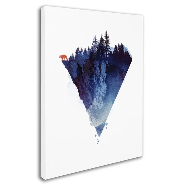 (24x32) - Trademark Fine Art 'Near to The Edge' Canvas Art by Robert Farkas
