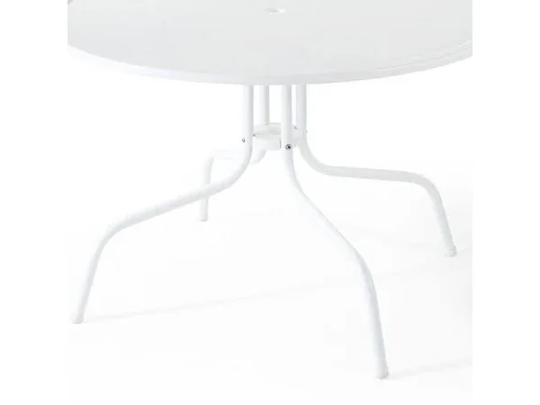 Crosley Griffith 40x22 Metal Dining Table in White