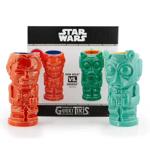Geeki Tikis Star Wars Han Solo & Greedo Mugs - Star Wars Tiki Style