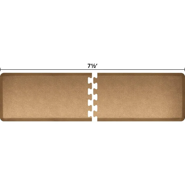 WellnessMats Anti-Fatigue Puzzle Set Kitchen Mat - Granite Gold - 7.5& x 2&