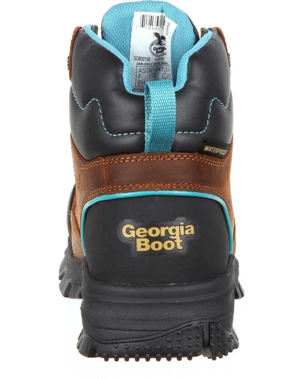 Georgia Boot Blue Collar Women's Composite Toe Waterproof Work Boot - Size: 8, Brown