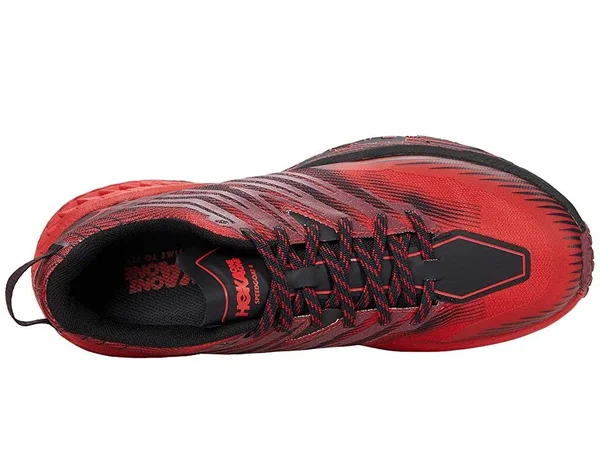 Hoka One One Men's Speedgoat 4 - 8.5 - Cordovan, High Risk Red