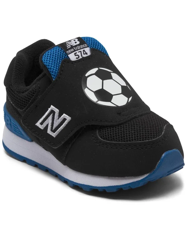 New Balance InfantBoys 574 - Black/Blue (Size 9)