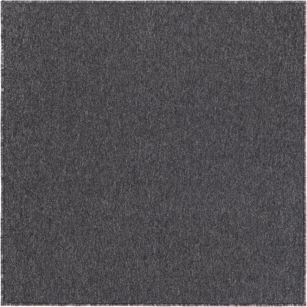 Everyday Solid Charcoal 3 ft Square Area Rug