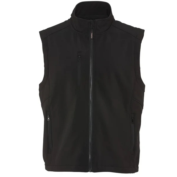 Refrigiwear Men's Warm Insulated Softshell Vest with Micro-Fleece Lining (Black - Medium)