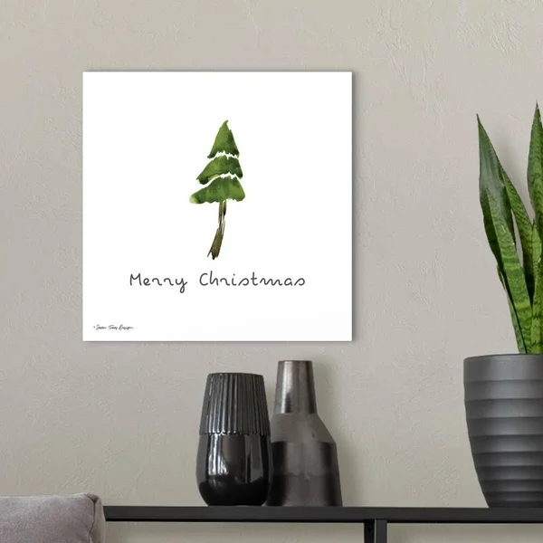 Merry Christmas, Canvas Wall Art, 16x16, Great Big Canvas
